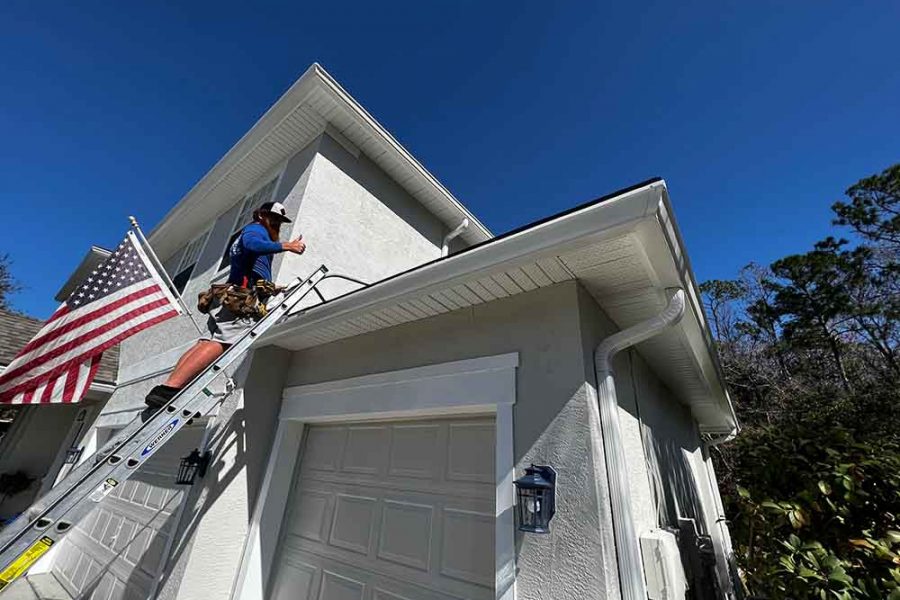 Replace Gutters and Downspouts